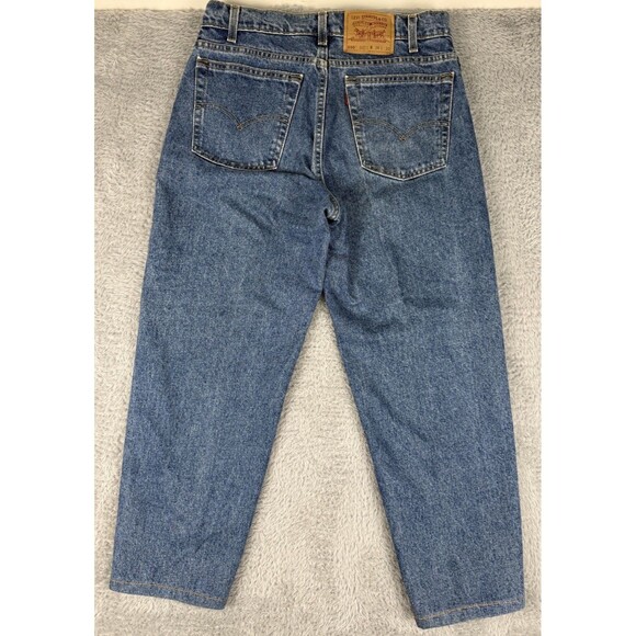 VTG Levis 550 Jeans Mens 34x30 Blue Relaxed Fit Tapered Leg Denim USA 90s READs - Picture 3 of 11